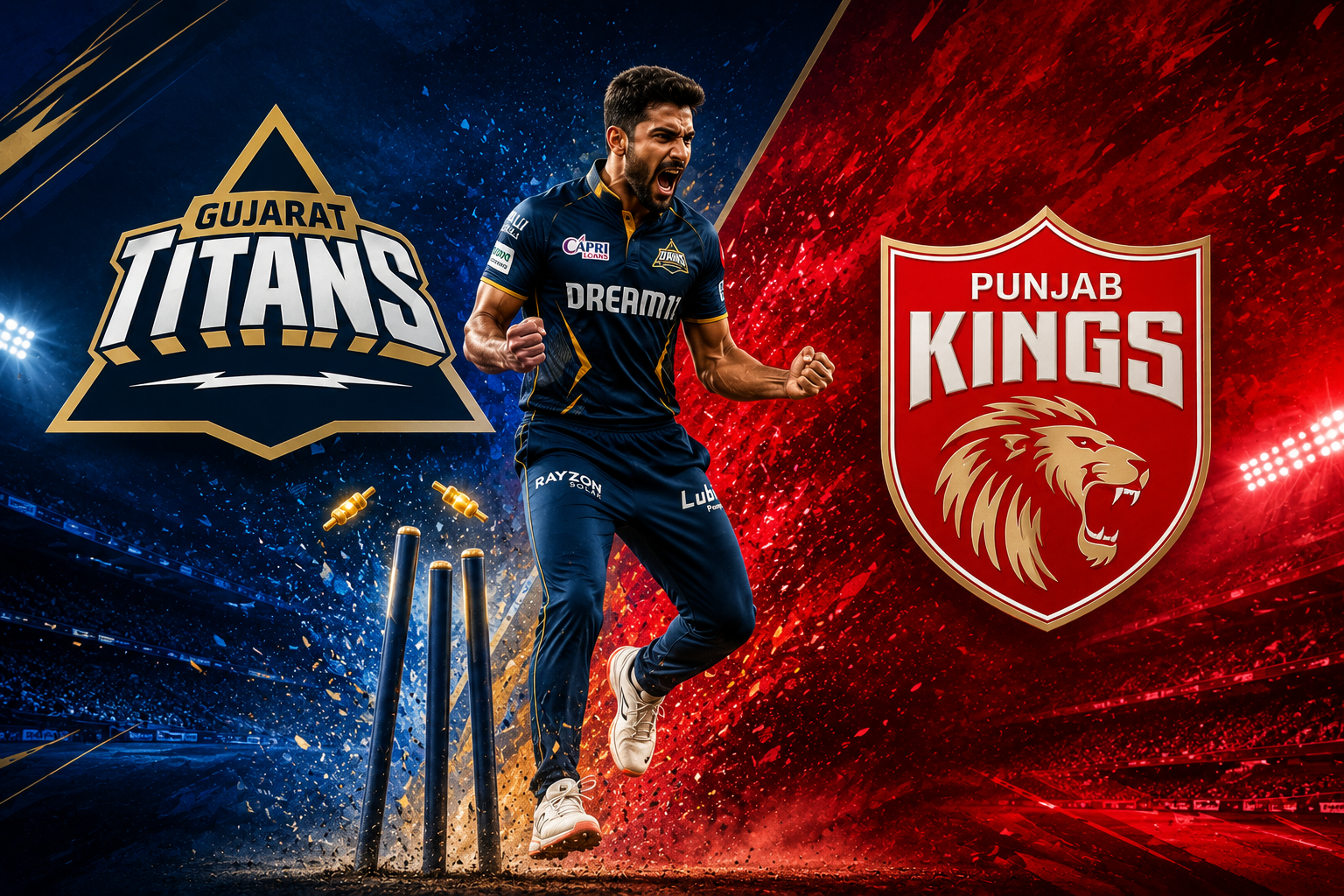 Gujarat Titans vs Punjab Kings Standings