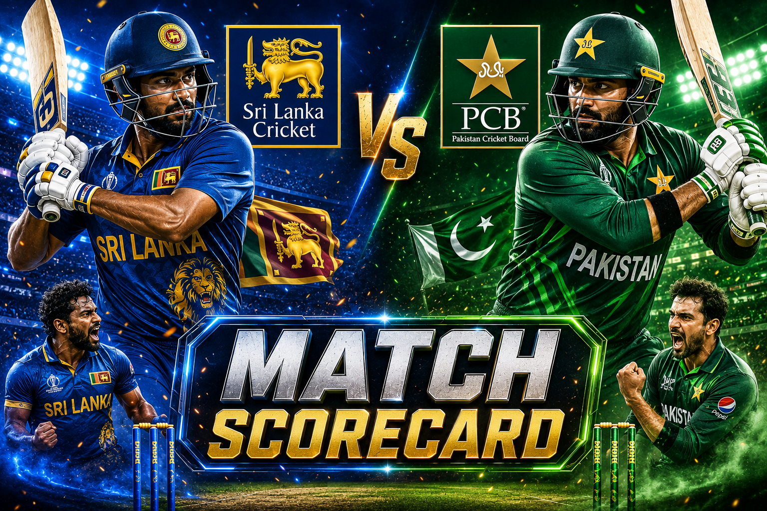 Sri Lanka National Cricket Team Vs Pakistan National Cricket Team Match Scorecard