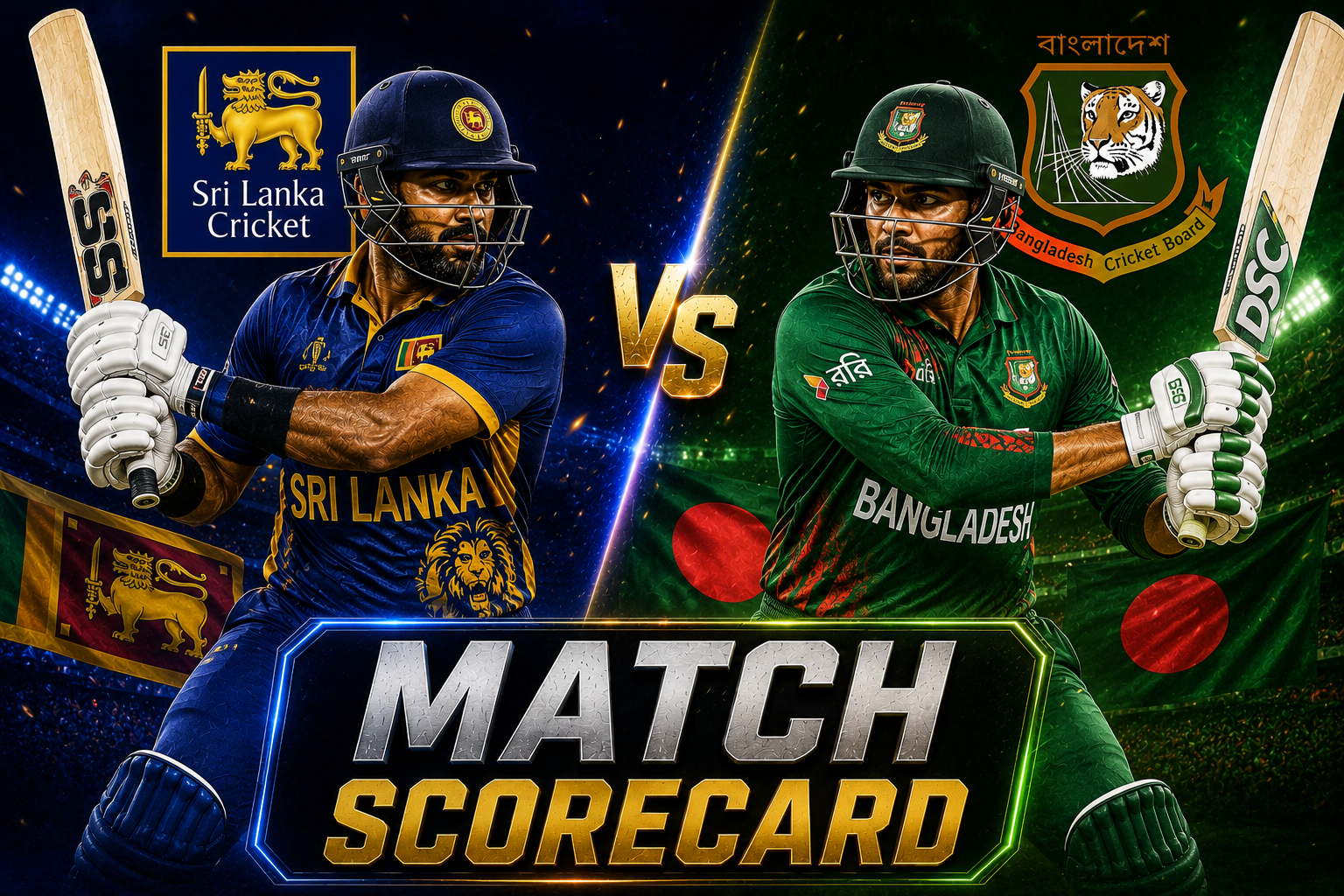 Sri Lanka National Cricket Team Vs Bangladesh National Cricket Team Match Scorecard