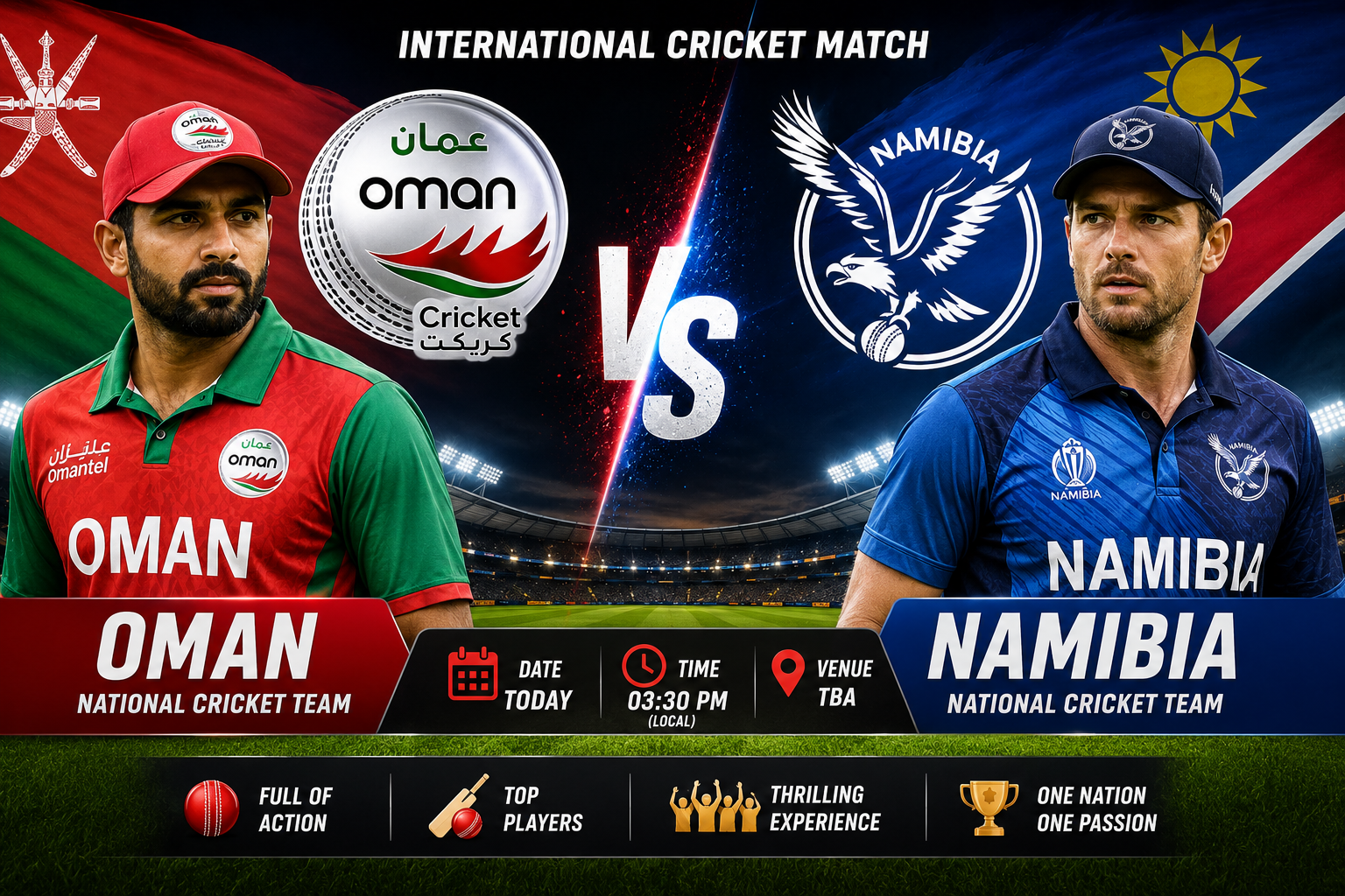 Oman National Cricket Team Vs Namibia National Cricket Team Match Scorecard