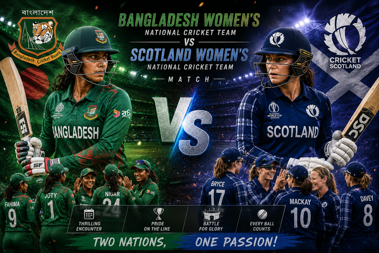 Bangladesh Women's National Cricket Team Vs Scotland Women's National Cricket Team Match Scorecard