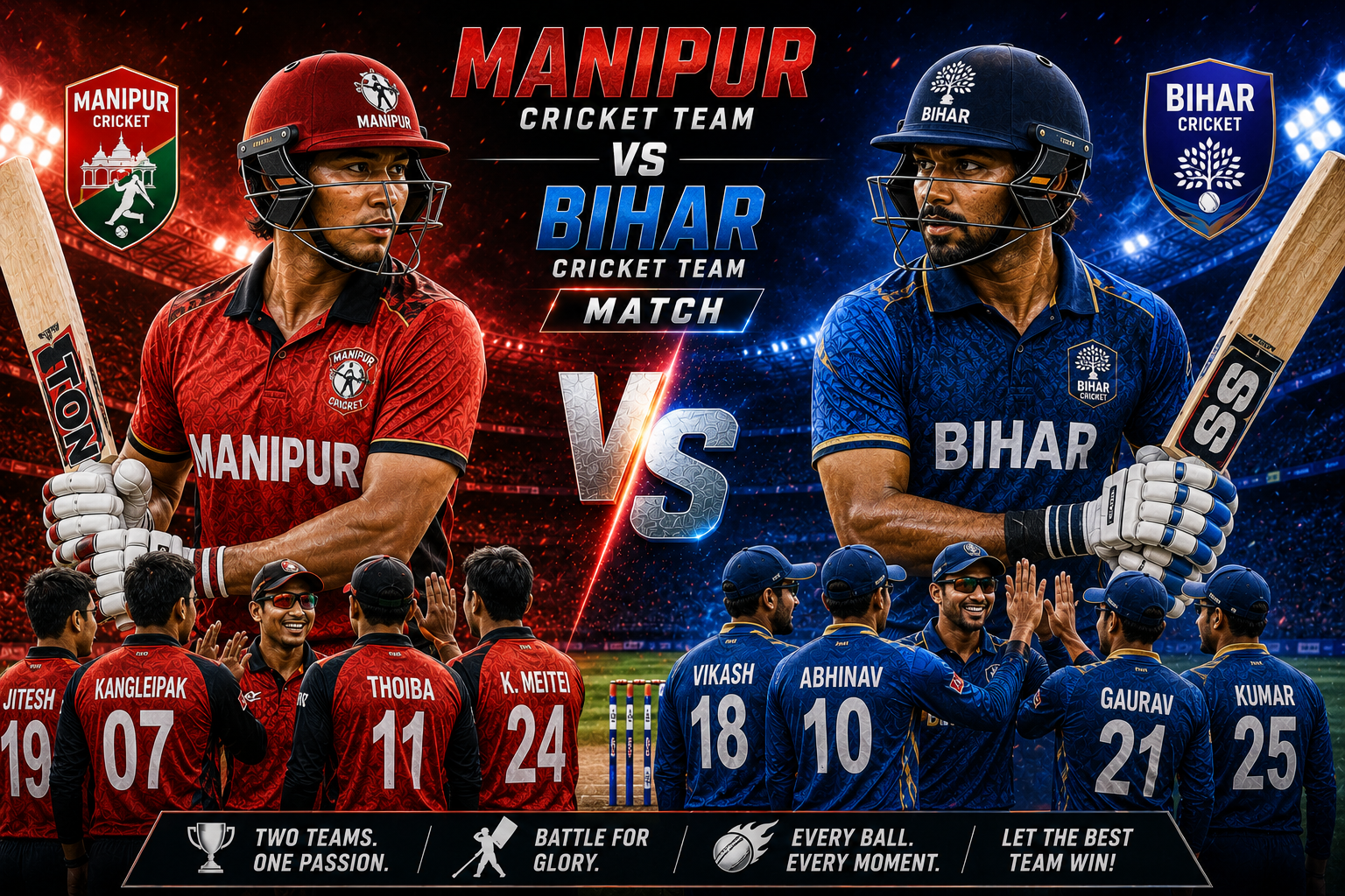 Manipur Cricket Team Vs Bihar Cricket Team Match Scorecard