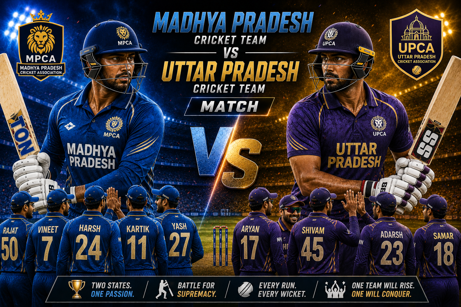 Madhya Pradesh Cricket Team Vs Uttar Pradesh Cricket Team Match Scorecard