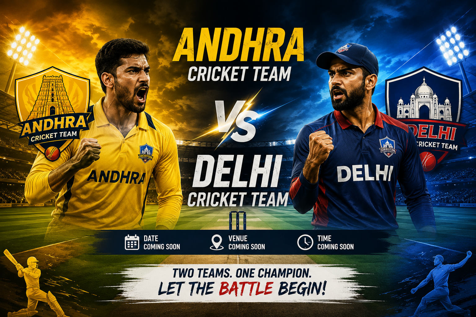 Andhra Cricket Team Vs Delhi Cricket Team Stats
