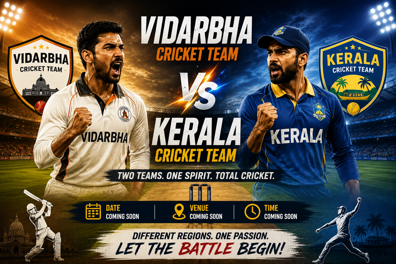 Vidarbha Cricket Team Vs Kerala Cricket Team Stats