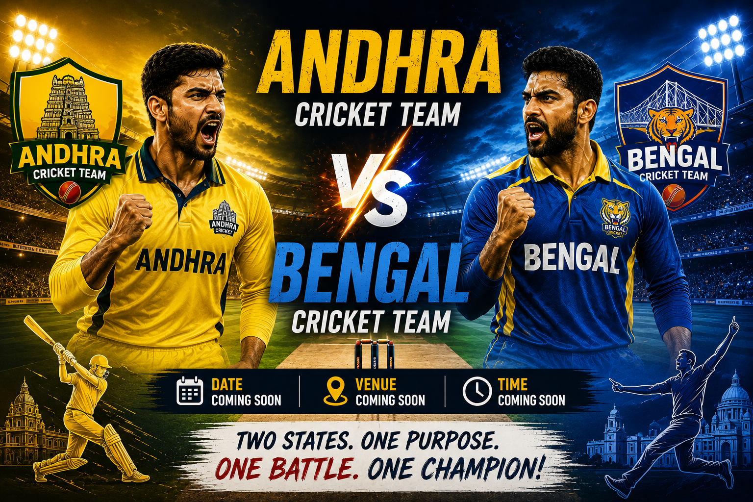 Andhra Cricket Team Vs Bengal Cricket Team Stats