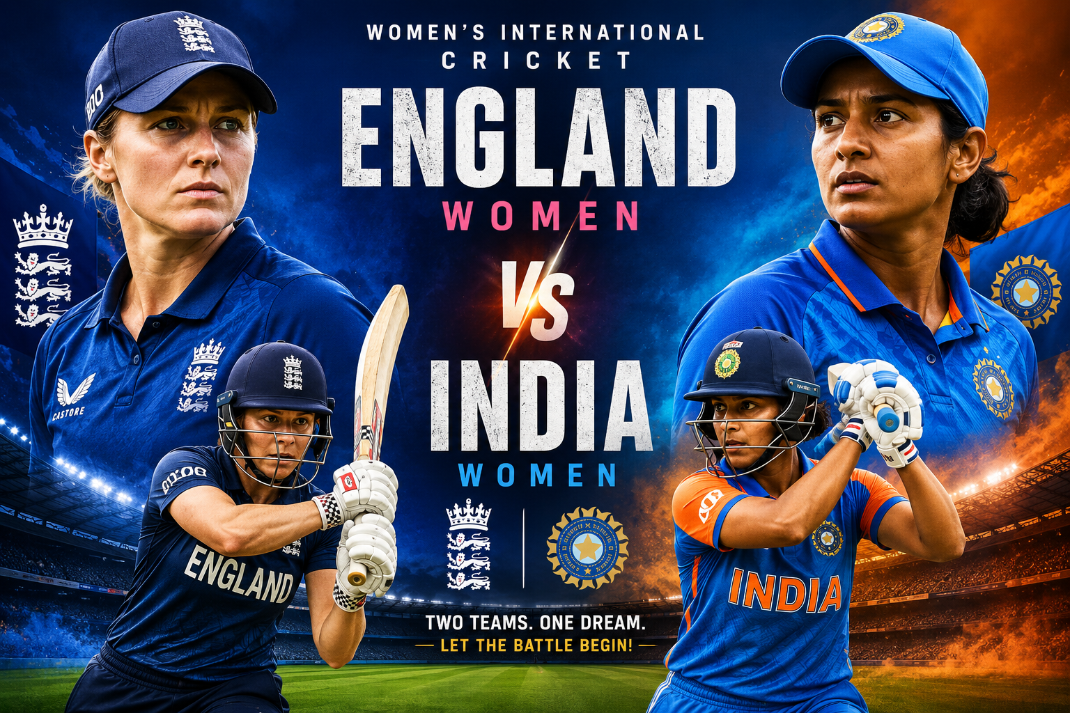 England Women’s National Cricket Team Vs India Women’s National Cricket Team Timeline