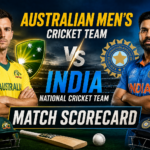 Australian Men's Cricket Team vs India National Cricket Team Match Scorecard
